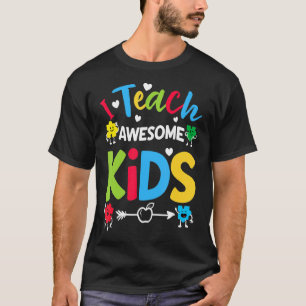 Camiseta Enseño A Increíbles Niños Maestros De Sensibilizac
