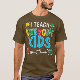 Camiseta Enseño A Increíbles Niños Maestros De Sensibilizac