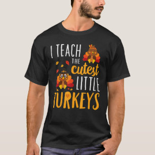 Camiseta Enseño A La Escuela De Pavos Más Cuidadosa Gracias