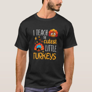 Camiseta Enseño A La Escuela De Pavos Más Cuidadosa Gracias