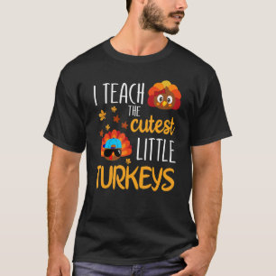 Camiseta Enseño A La Escuela De Pavos Más Cuidadosa Gracias