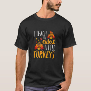 Camiseta Enseño A La Escuela De Pavos Más Cuidadosa Gracias