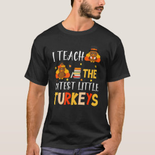 Camiseta Enseño A La Escuela De Pavos Más Cuidadosa Gracias