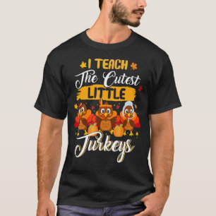 Camiseta Enseño A La Escuela De Pavos Más Cuidadosa Gracias