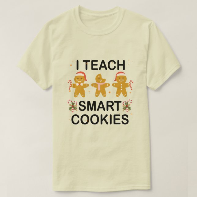 Camiseta Enseño A Las Cookies Inteligentes Graciosamente Tr (Diseño del anverso)