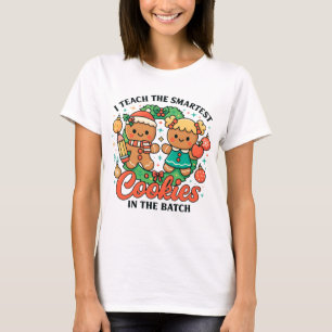 Camiseta Enseño a las galletas más inteligentes Navidad Pro