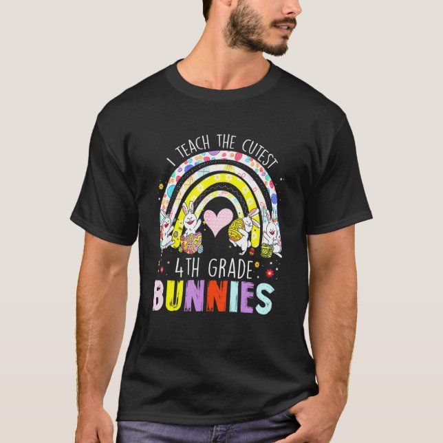 Camiseta Enseño A Los Conejitos De Cuarto Grado De Pascua P (Anverso)