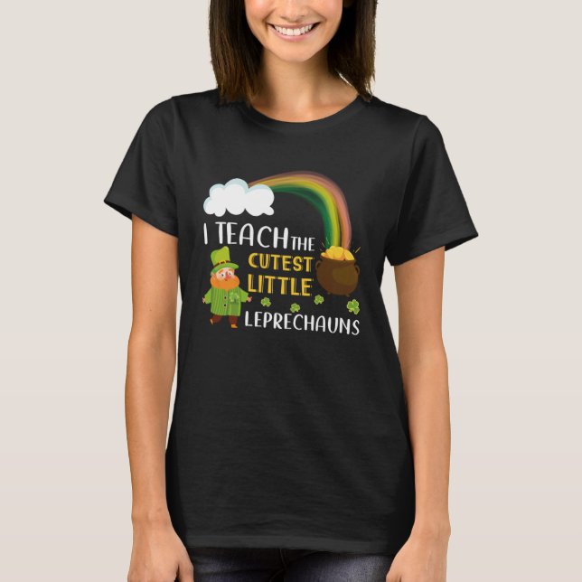 Camiseta Enseño a los duendecitos más lindos  St Patricks (Anverso)