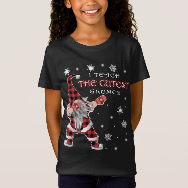 Camiseta Enseño A Los Navidades De Gnomes Más Cuidadosos Da (Anverso)