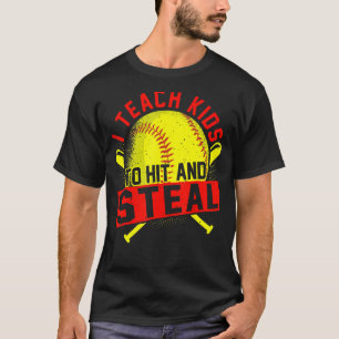 Camiseta Enseño A Los Niños A Golpear Y Robar Entrenador De