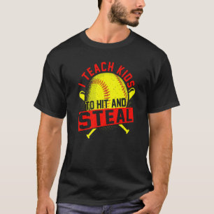 Camiseta Enseño A Los Niños A Golpear Y Robar Entrenador De