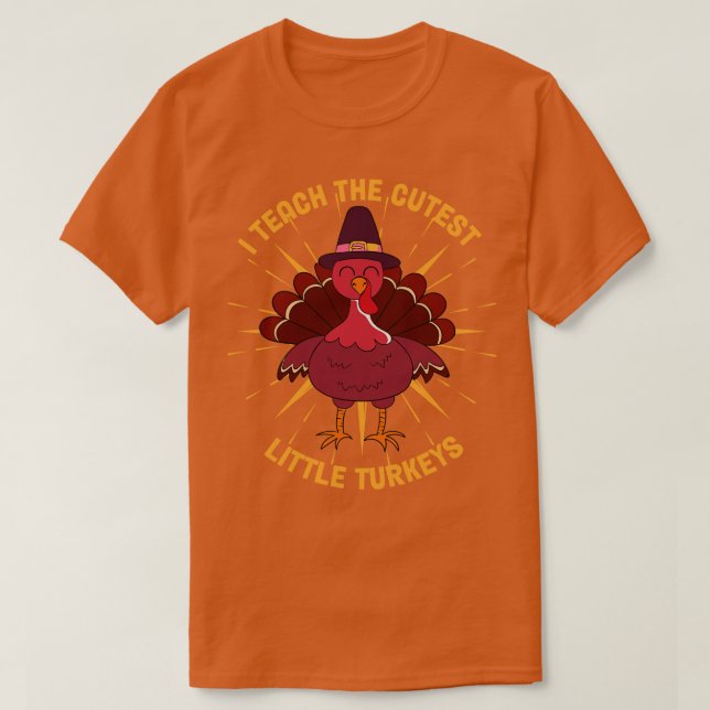 Camiseta Enseño A Los Pavos Más Cuidados (Diseño del anverso)