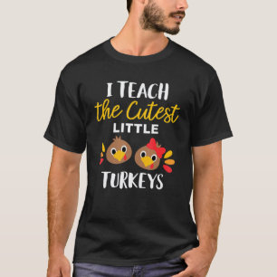 Camiseta Enseño a los pavos más lindos agradecido maestro