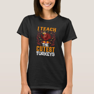 Camiseta Enseño a los pavos más lindos agradecimiento de pr