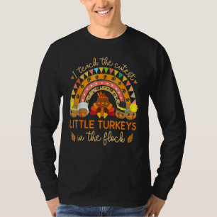 Camiseta Enseño a los pavos más lindos de la bandada Día de
