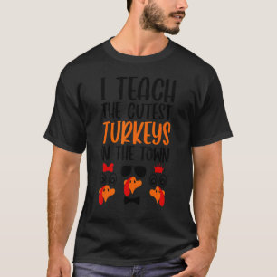 Camiseta Enseño a los pavos más lindos de la ciudad Maestro