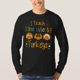 Camiseta Enseño a los pavos más lindos Profesora linda Día