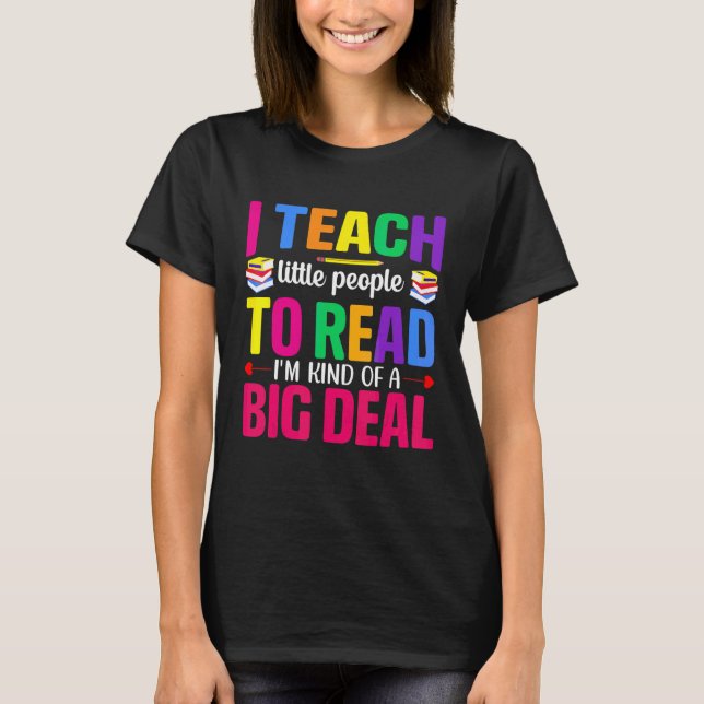 Camiseta Enseño A Los Pequeños A Leer A Maestros Leídos (Anverso)