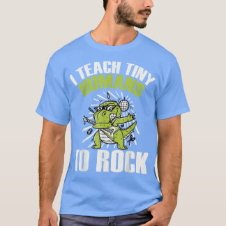 Camiseta Enseño A Los Pequeños Humanos A Rock De Vuelta A L