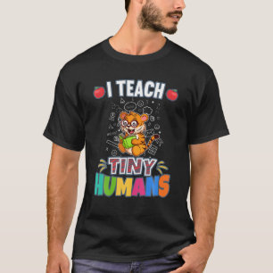 Camiseta Enseño A Los Pequeños Humanos De La Escuela Primar