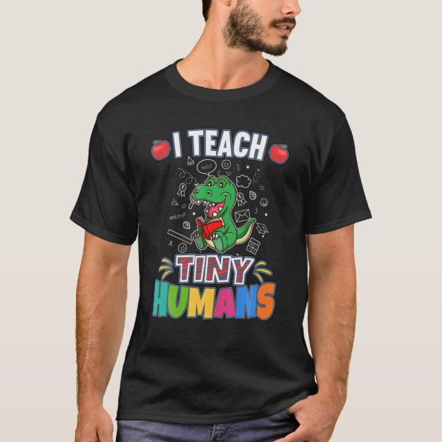 Camiseta Enseño A Los Pequeños Humanos De La Escuela Primar (Anverso)