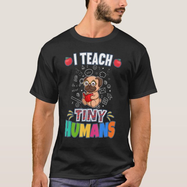 Camiseta Enseño A Los Pequeños Humanos De La Escuela Primar (Anverso)