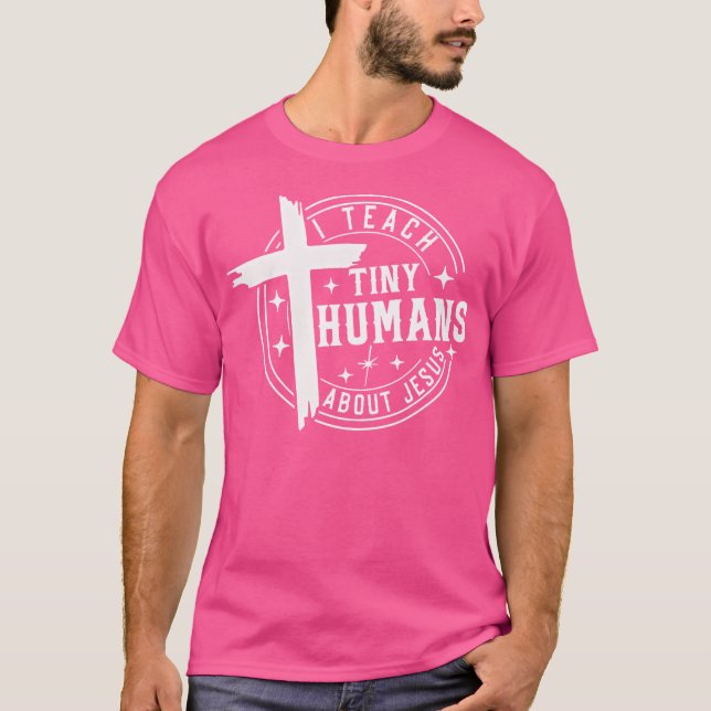 Camiseta Enseño A Los Pequeños Humanos Sobre El Enseñanza D (Anverso)