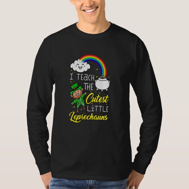 Camiseta Enseño A Los Pequeños Leprechauns Más Atractivos D (Anverso)