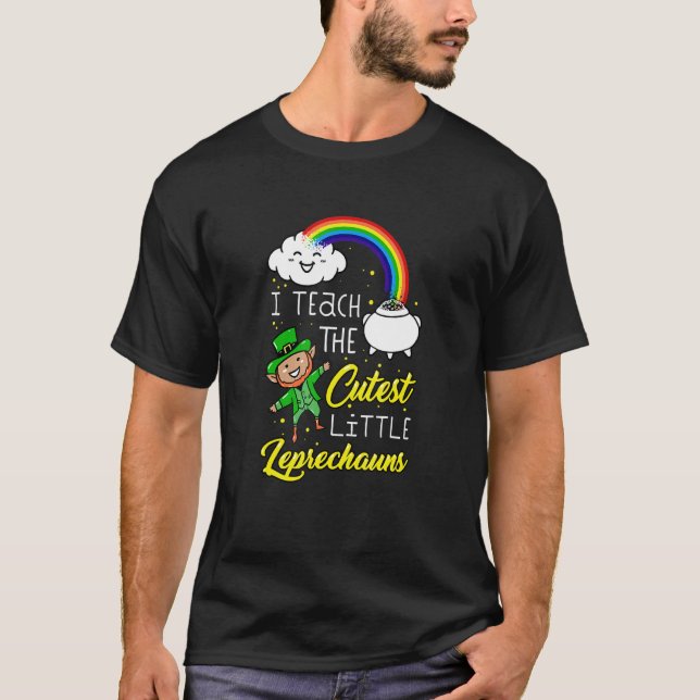 Camiseta Enseño A Los Pequeños Leprechauns Más Atractivos D (Anverso)