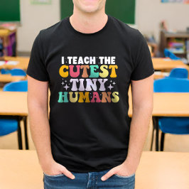Camiseta Enseño A Los Pequeños Y Pequeños Humanos Divertido