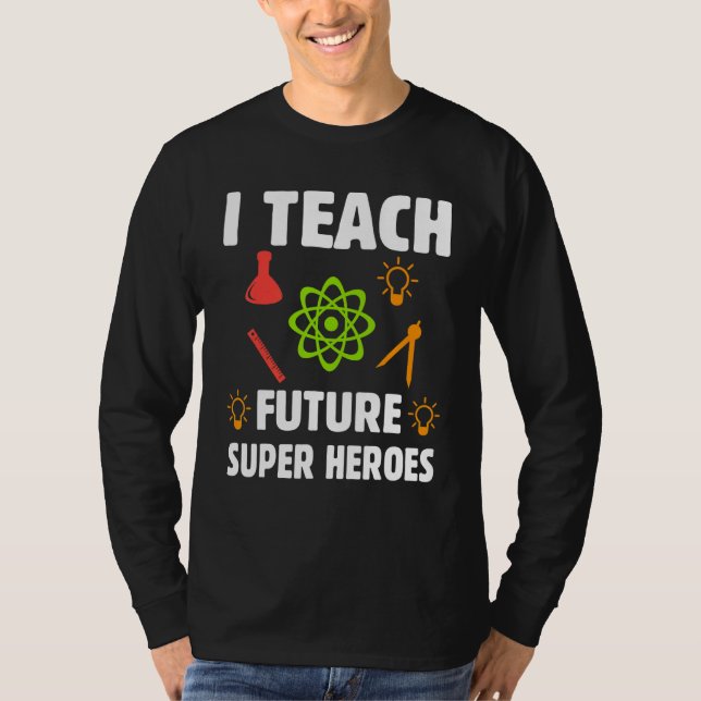 Camiseta Enseño a los superhéroes del futuro (Anverso)