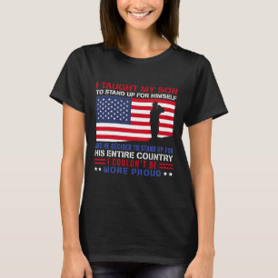 Camiseta Enseñó A Mi Hijo Cómo Levantarse, Orgullosa Mamá M
