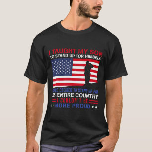 Camiseta Enseñó A Mi Hijo Cómo Levantarse, Orgullosa Mamá M