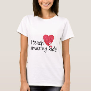 Camiseta Enseño a niños asombrosos