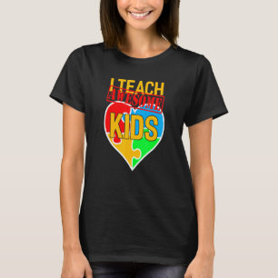 Camiseta Enseño a niños increíbles educación especial de au