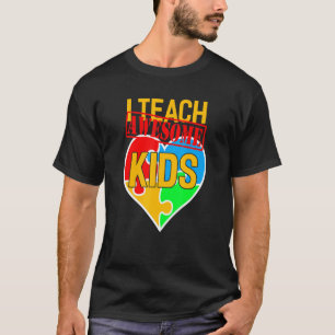Camiseta Enseño a niños increíbles educación especial de au