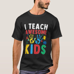 Camiseta Enseño A Niños Increíbles Para El Profesor De Niño