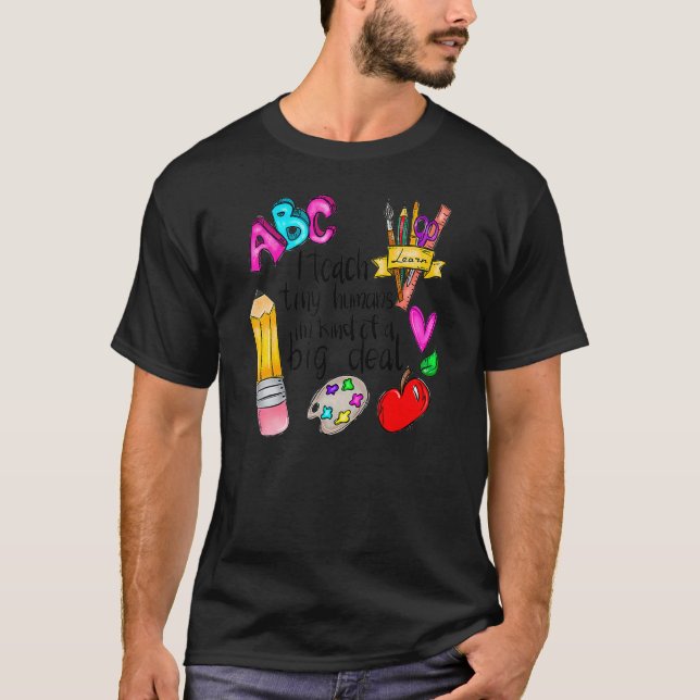 Camiseta Enseño a pequeños profesores de la vida (Anverso)