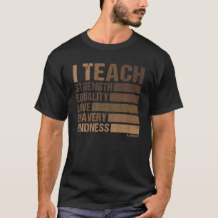 Camiseta Enseño a profesor de Historia Negra a celebrar el 