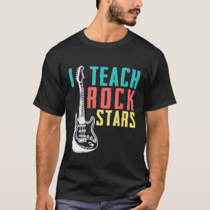 Camiseta Enseño a profesor de música divertida de Rock Star