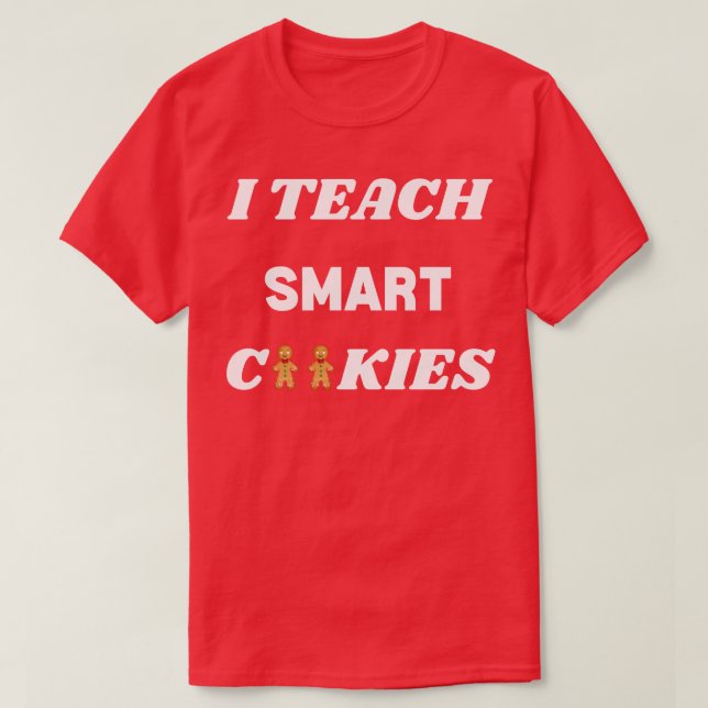 Camiseta Enseño a profesores de cocina de Navidades intelig (Diseño del anverso)