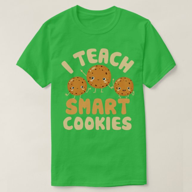 Camiseta Enseño a profesores de preescolar con cookies inte (Diseño del anverso)