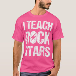 Camiseta Enseño a Rockstars Shirt Gracioso Maestro De Músic