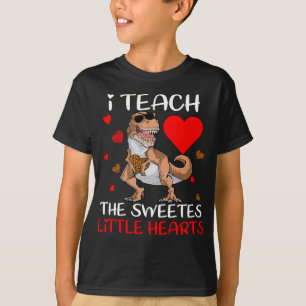 Camiseta Enseño Al Profesor De Dinosaurios Más Dulce Del Co