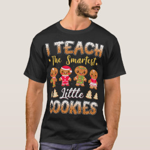 Camiseta Enseño Al Profesor De Xmas De Gingerbread De Cooki