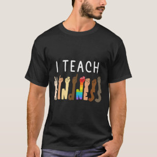 Camiseta Enseño Amabilidad Autismo Profesor Africano De Org