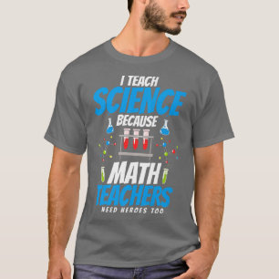 Camiseta Enseño ciencia porque los profesores de matemática