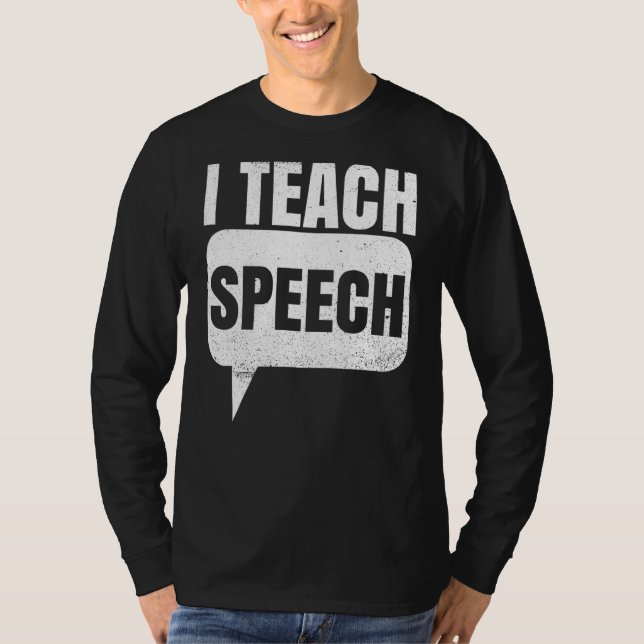 Camiseta Enseño Cita De Voz Para Un Terapi De Lenguaje De V (Anverso)