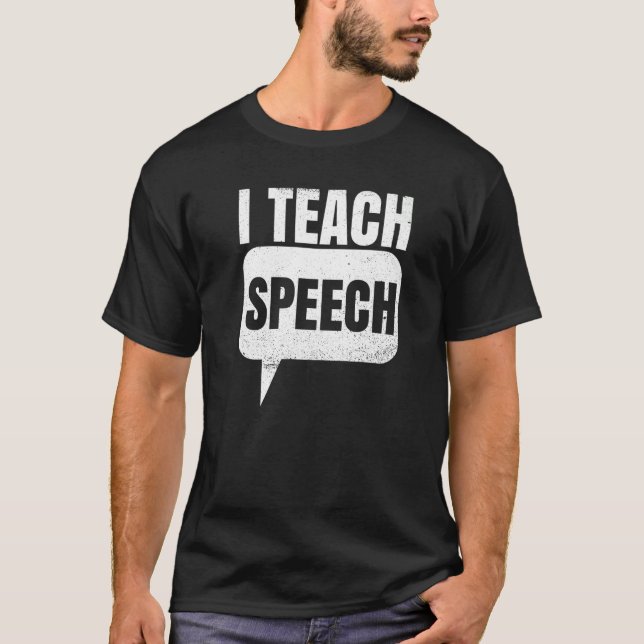 Camiseta Enseño Cita De Voz Para Un Terapi De Lenguaje De V (Anverso)