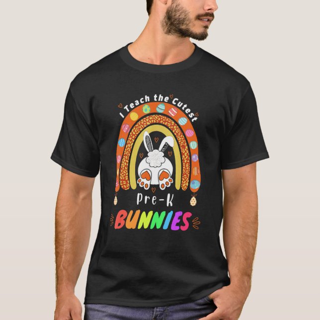 Camiseta Enseño Conejitos más guapos Día B de Pascua para m (Anverso)